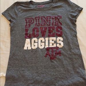 Pink Loves Aggies t-shirt