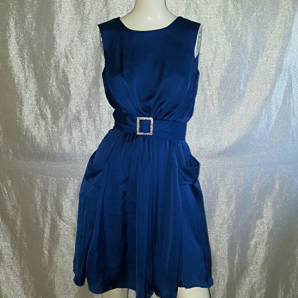 Cobalt blue Satin dress