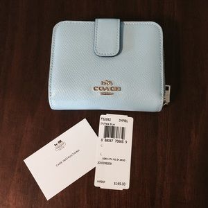 New Light Blue Coach Wallet