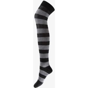 Striped Plus Size Thigh High Socks