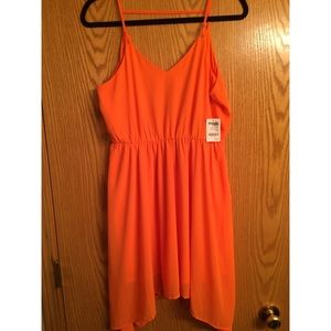 Bright orange Charlotte Russe dress