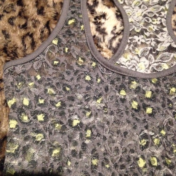 *See Through Animal Printed Racer Back Tank😈 - Picture 3 of 5