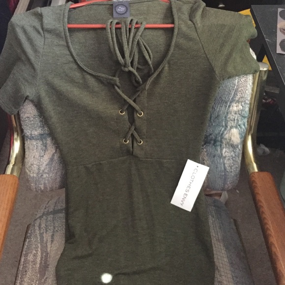 Lace up dress