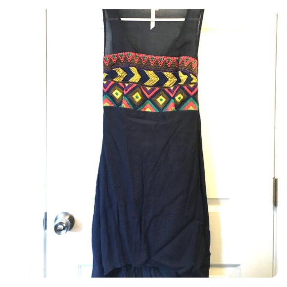 High-Low tribal print dress
