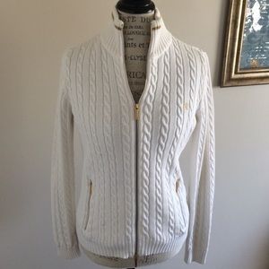 Women's Ralph Lauren Light Zip Up Sweater
