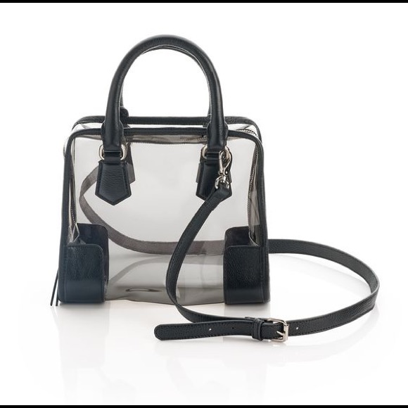 Shoe Mint clear bowler bag