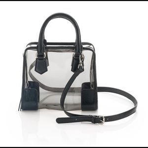 Shoe Mint clear bowler bag