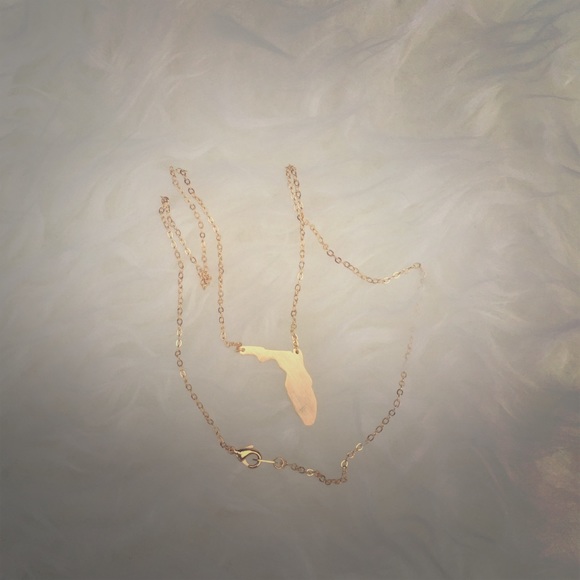 Florida State Necklace in Gold