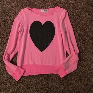 Wild fox neon pink sweater