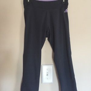 Adidas Grey and Purple workout capris!!!