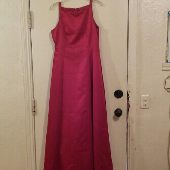 Deep Red Evening Gown