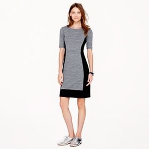 NWOT J. Crew paneled colorblock stretch dress
