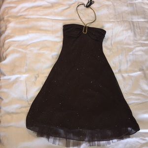 Brown and Gold glittered dress