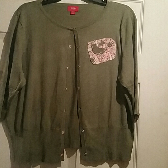 (SOLD) Army green cardigan