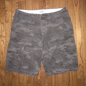 Army print Hollister cargo shorts