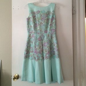 Pleated floral dress