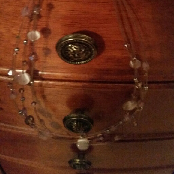 Pink beaded necklace