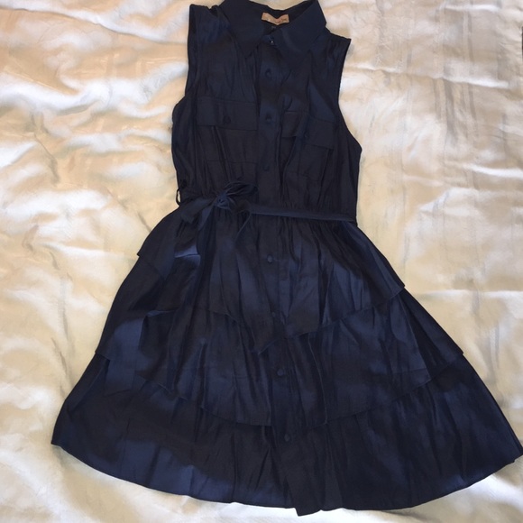 Simple dark blue dress - Picture 1 of 4