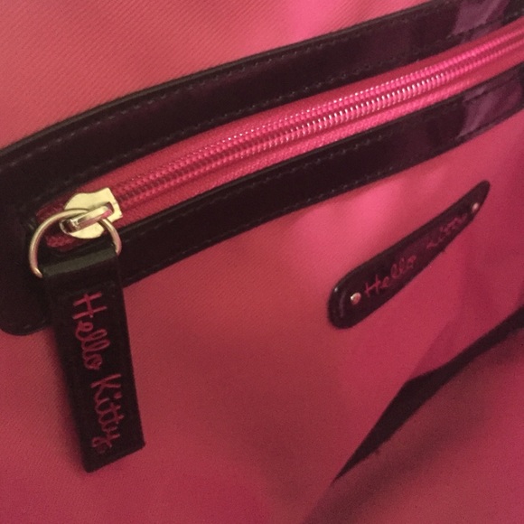 Genuine Hello Kitty Patent Embossed Tote - Picture 2 of 4