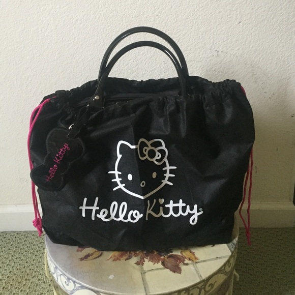 Genuine Hello Kitty Patent Embossed Tote - Picture 3 of 4