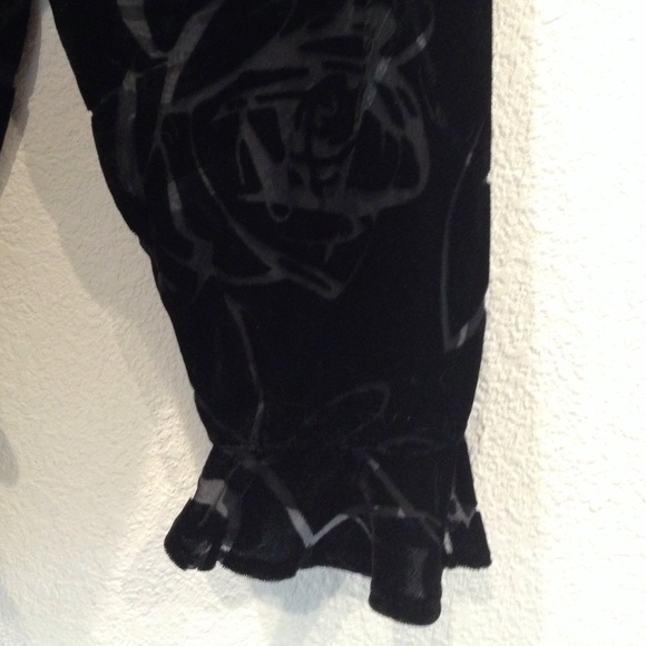 Burn-Out Velvet Blouse Coldwater Creek - Picture 3 of 4