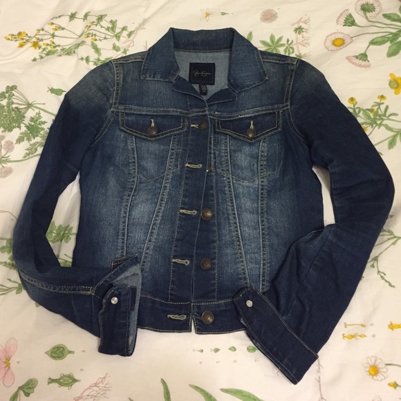 Jessica Simpson fitted denim jacket