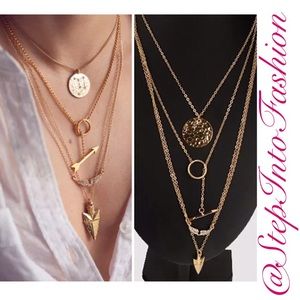 ☀️SUMMER SALE☀️✨ Gold bib Pendant Necklace