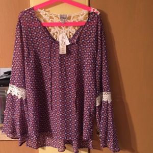 ‼️SOLD‼️ NWT Super cute peasant top!