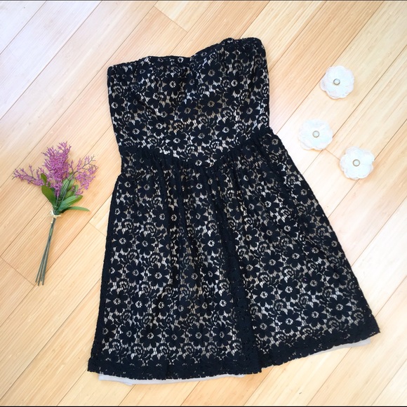 The Limited strapless dress, sz small.