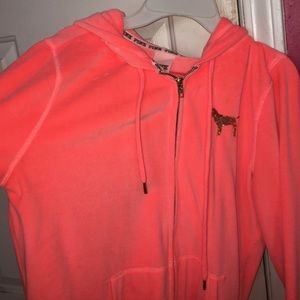 PINK velour sweatshirt