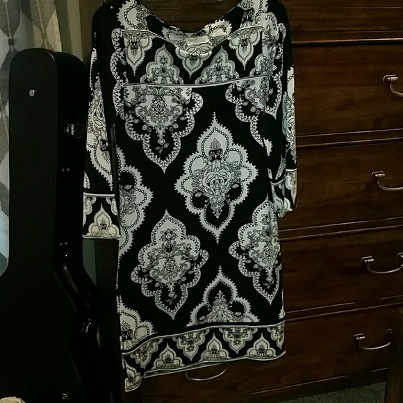 Black and white dress