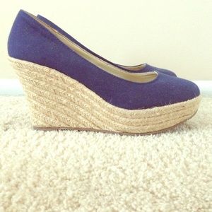 Blue wedges by Cathy Jean