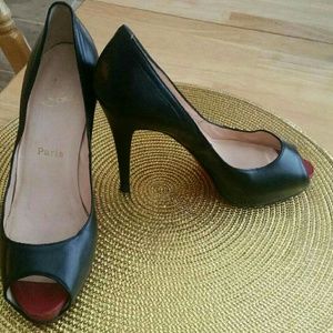 Christian Louboutin Peep Toe Pumps