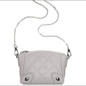 Perlina Francesca Leather Quilted Mini Crossbody