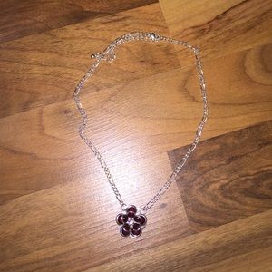 Red Flower Necklace