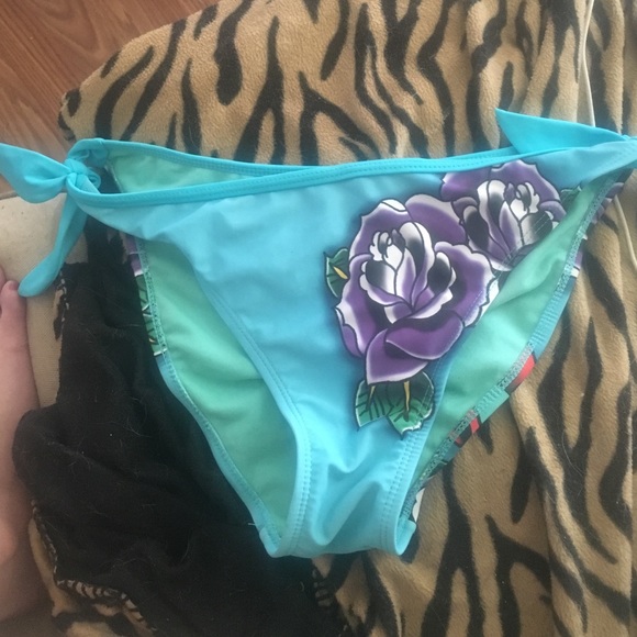 Turquoise bikini bottoms