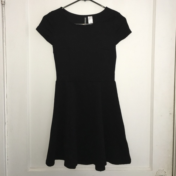 New without tags H&M black fit and flare dress