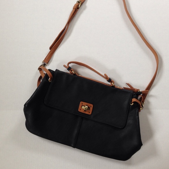 JUSTFAB Black Leather Purse