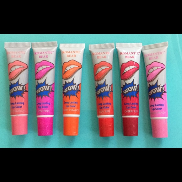 Set of 6 lip stains