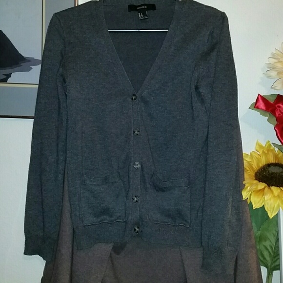 Dark gray cardigan