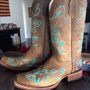 Corral Cowboy boots 9, Worn Once