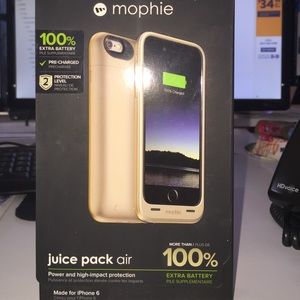 Mophie juice pack air gold iPhone 6 phone case