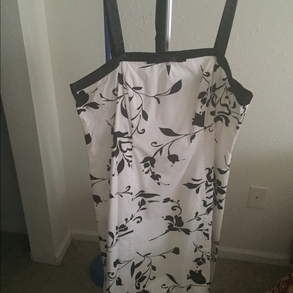 black and white dress