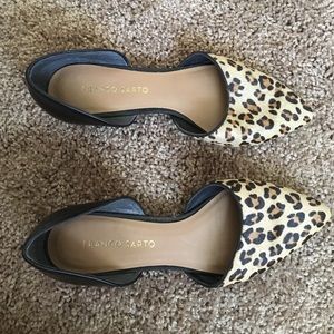 Franco Sarto leopard flats