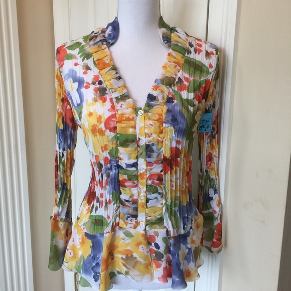 Allison Taylor Blouse Size Medium