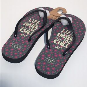 Natural Life flip flops size 7/8