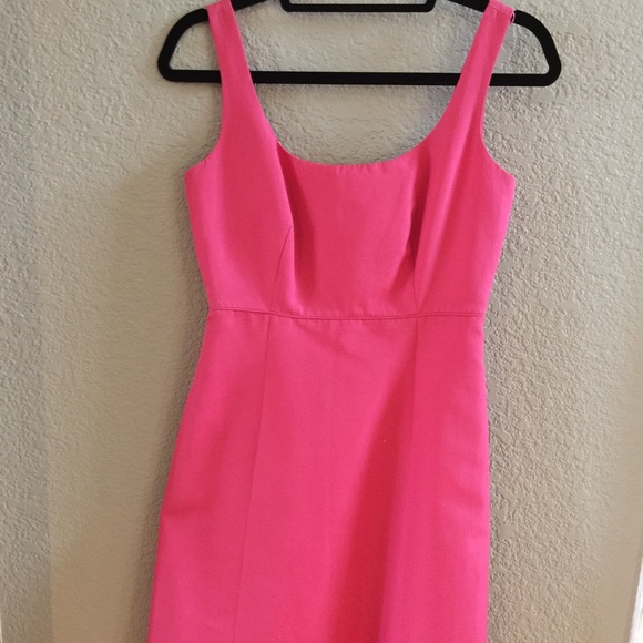 Hot pink dress JCrew size 4