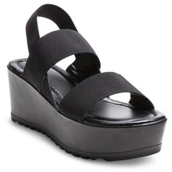 Black platform shoes