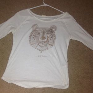 Hollister white long sleeve