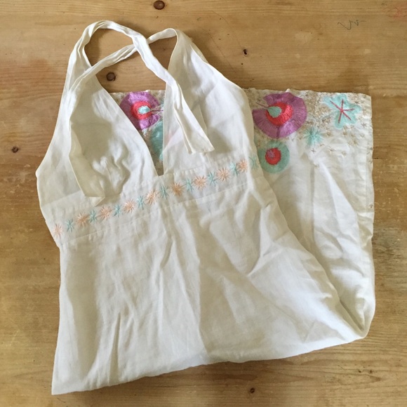 White French Connection Halter Dress